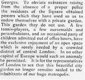 Robert Hunter Lincolns Inn Fields opening